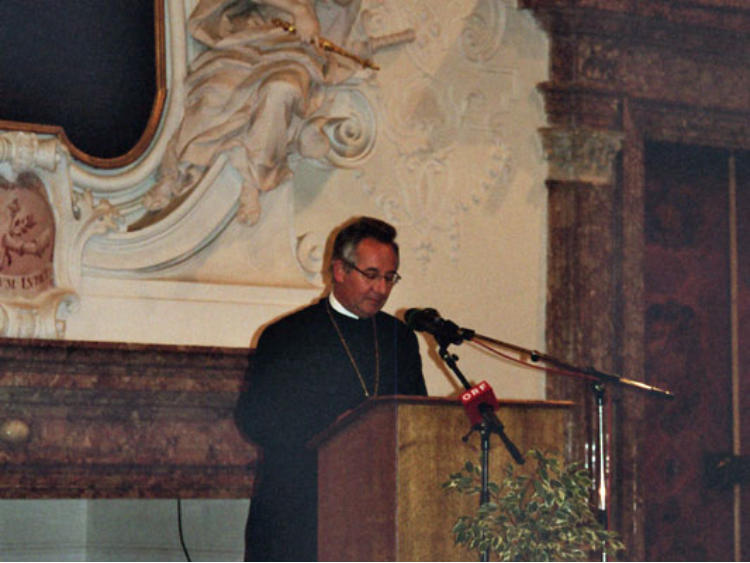 Begrüßung der Festgäste durch Abt Ambros Ebhart